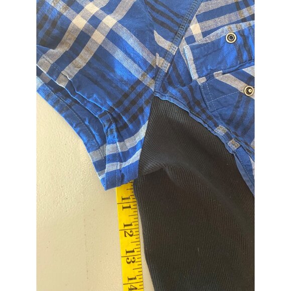 Harley-Davidson Womens 115th Anniversary Plaid Shirt Blue Black Large XL - Picture 10 of 10